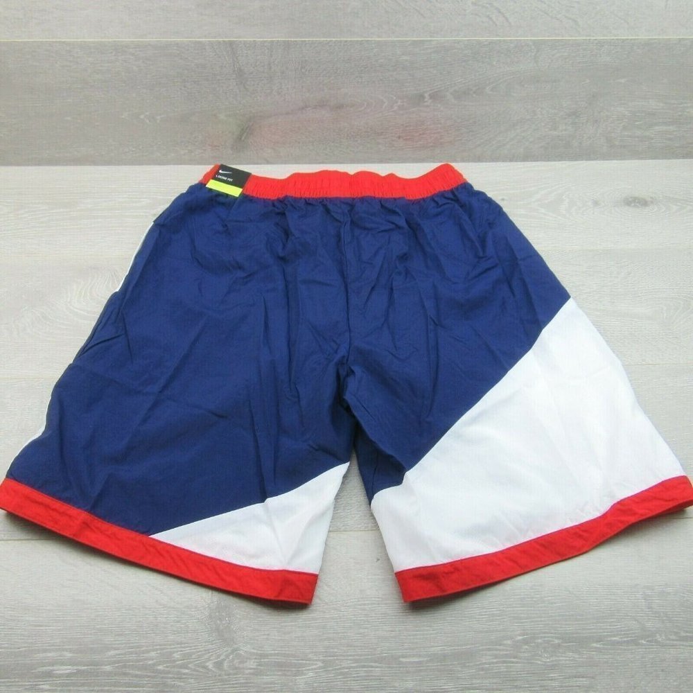 Nike Sportswear Throwback Nylon Basketball Shorts Size Large Mens NEW - Picture 5 of 11